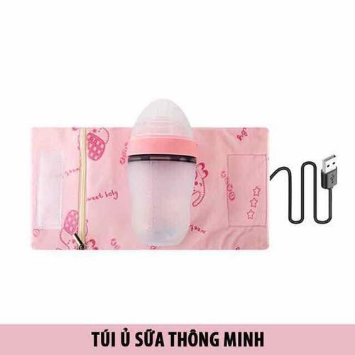 Túi ủ bình sữa thông minh , cắm sạc điện USB
