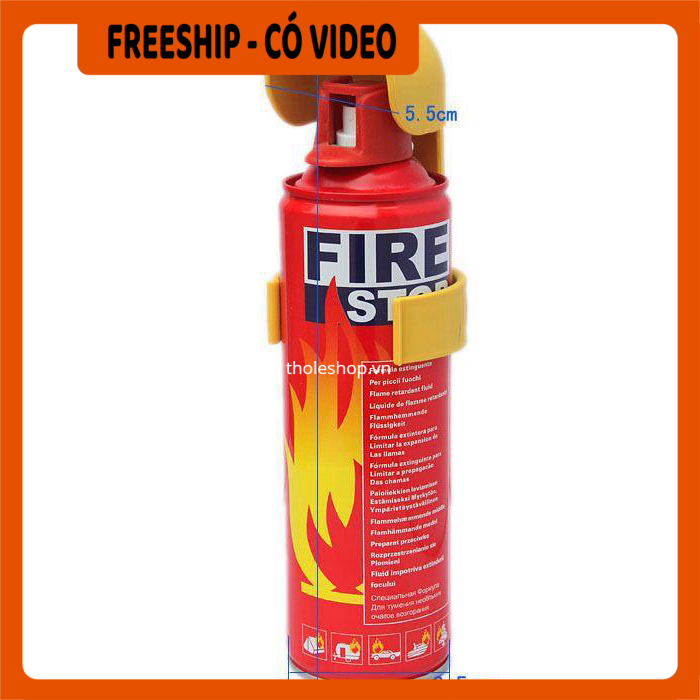 Bình chữa cháy - Bình chữa cháy mini phòng chống cháy nổ - Giúp bạn giữ an toàn, bình mini tiện dụng dễ mang theo bất cứ đâu