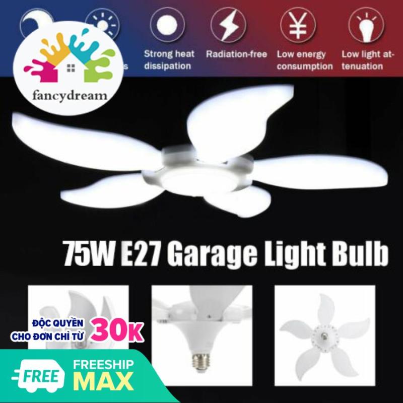 Bóng đèn led 5 cánh 75W siêu sáng tiết kiệm điện- Bảo hành 12 tháng. Đèn Led Hình 5 Cánh Quạt 75W Vừa Thắp Sáng Vừa Trang Trí.