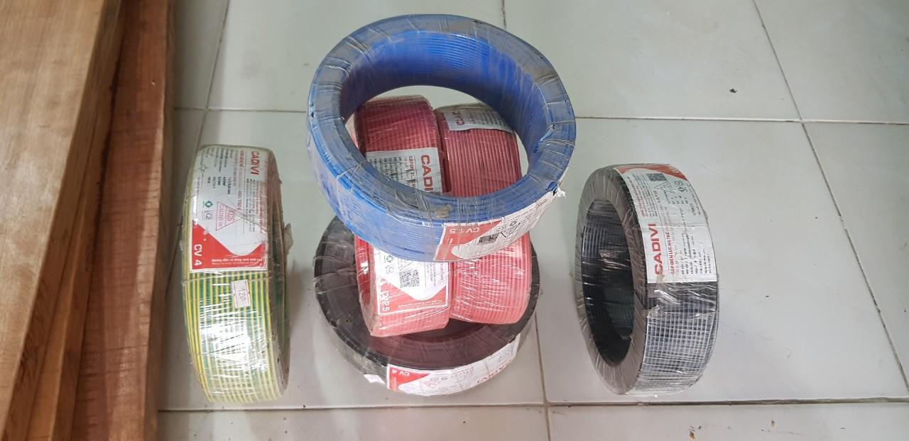 Dây cáp điện Cadivi 2.5 màu đỏ cuộn 100m