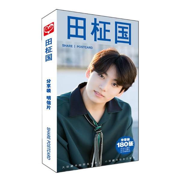 [HCM]Hộp postcard BTS JungKook (30 postcard + 30 lomo + 120 hình dán)