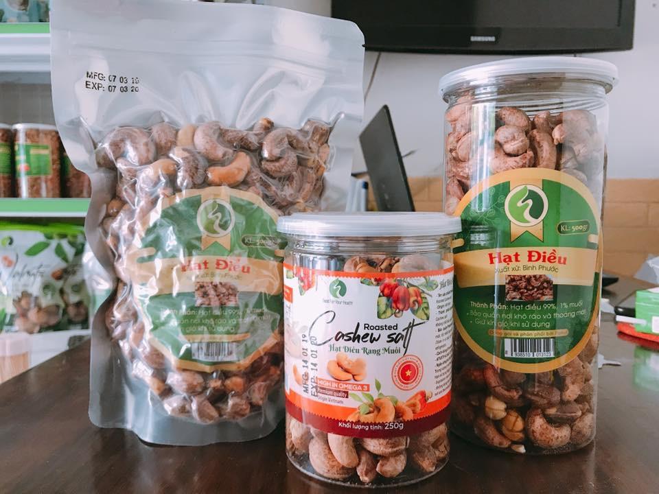 Hạt điều vỏ lụa Bình Phước - 500g