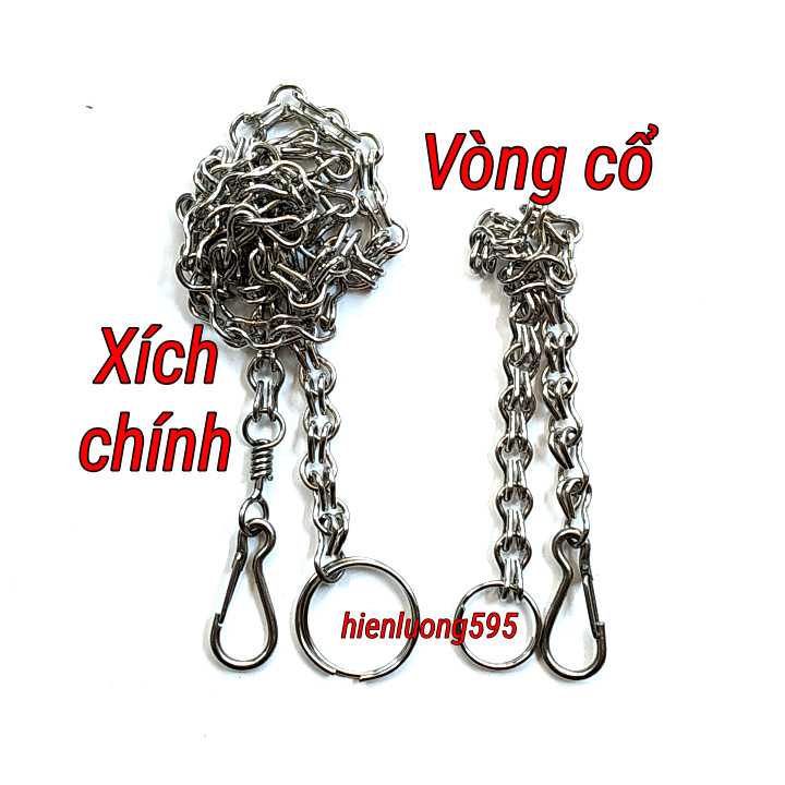 Xích chó inox size to