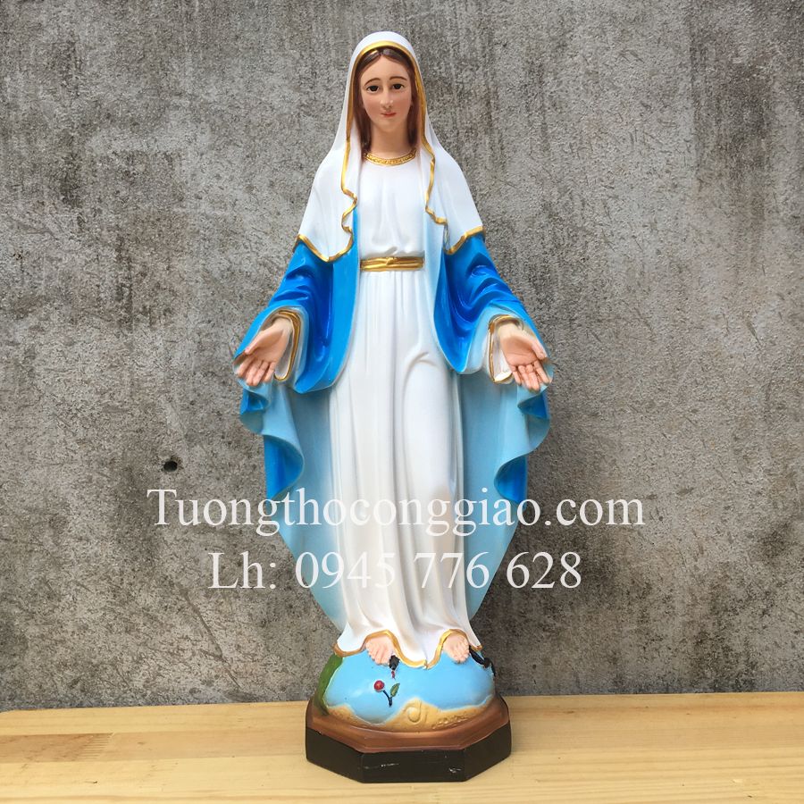 Tượng Đức Mẹ Ban ơn 45cm