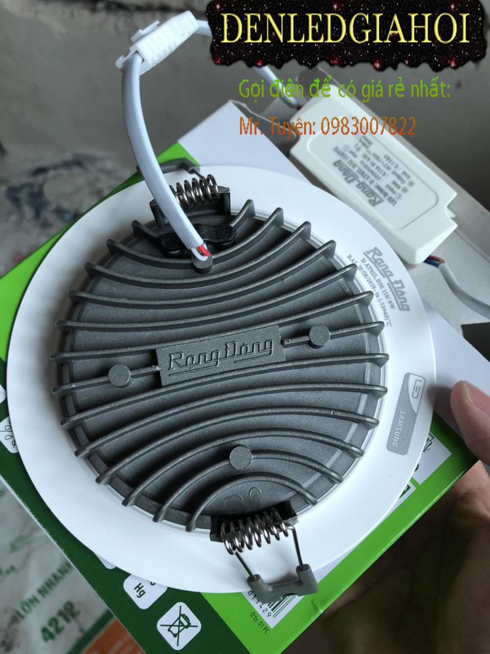 Đèn LED âm trần 7W Rạng Đông - Model led downlight D AT04L 90/7w