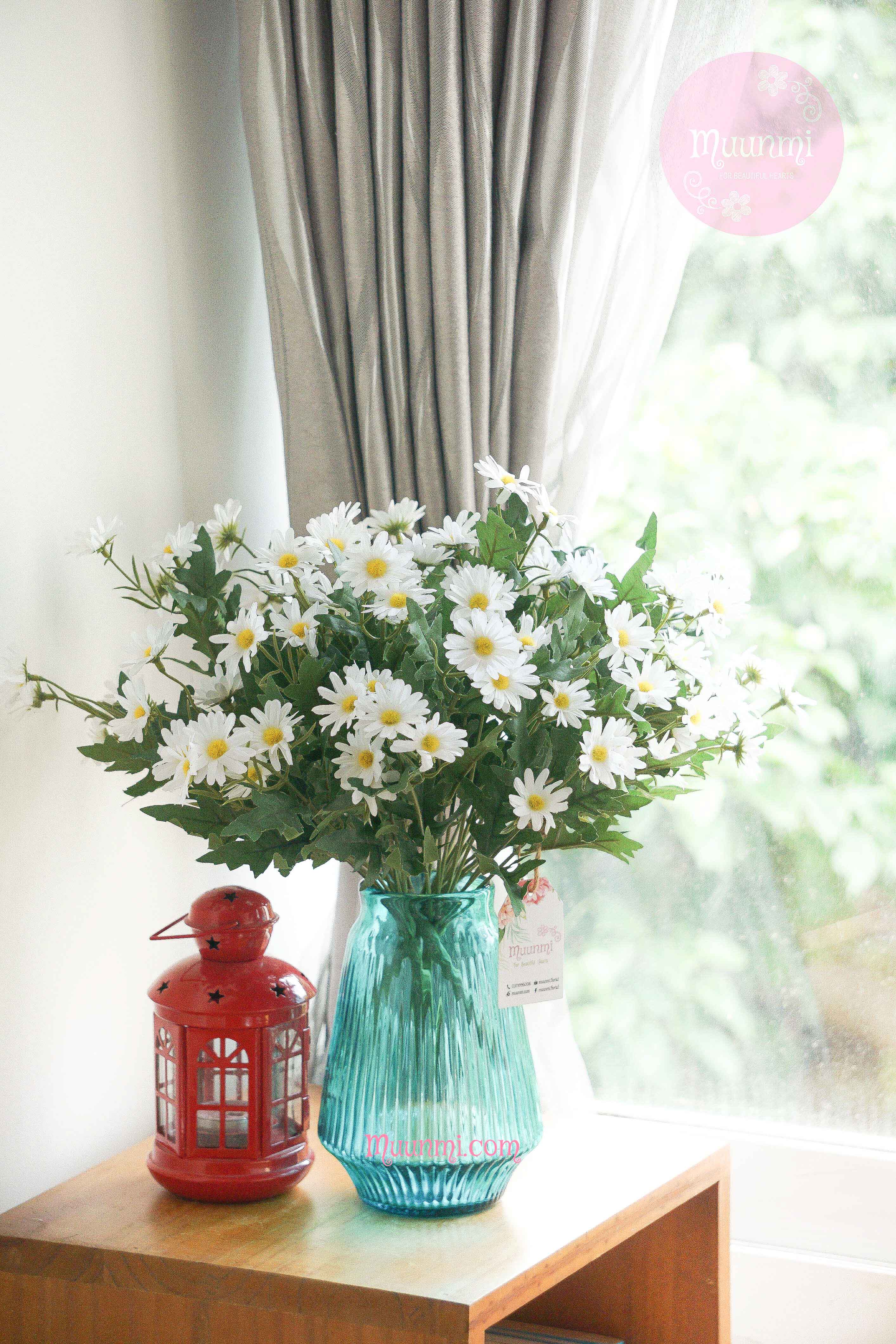 Hoa lụa 🌸  | Chùm hoa CÚC HOẠ MI trắng tinh khôi rất đẹp