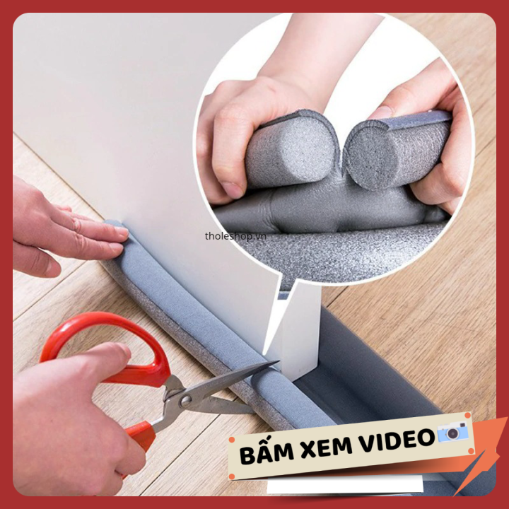 [HCM]Miếng đệm xốp lót khe cửa - MIẾNG ĐỆM CHẶN CỬA CHẶN GIÓ BỤI 95x10cm - Xốp GIỮ NHIỆT ĐIÊU HÒA KHÔNG BỊ THOÁT RA NGOÀI [rẻ vô địch]
