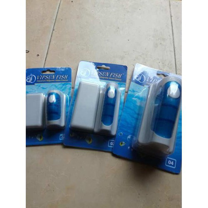 Cọ bể cá nam châm VF01 cho bể cá Kính Dày từ 5mm - 6mm
