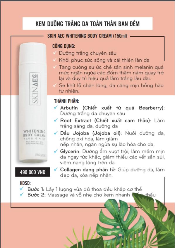 SKIN AEC -Bộ Đôi Kích Ủ - Dưỡng Khóa Trắng