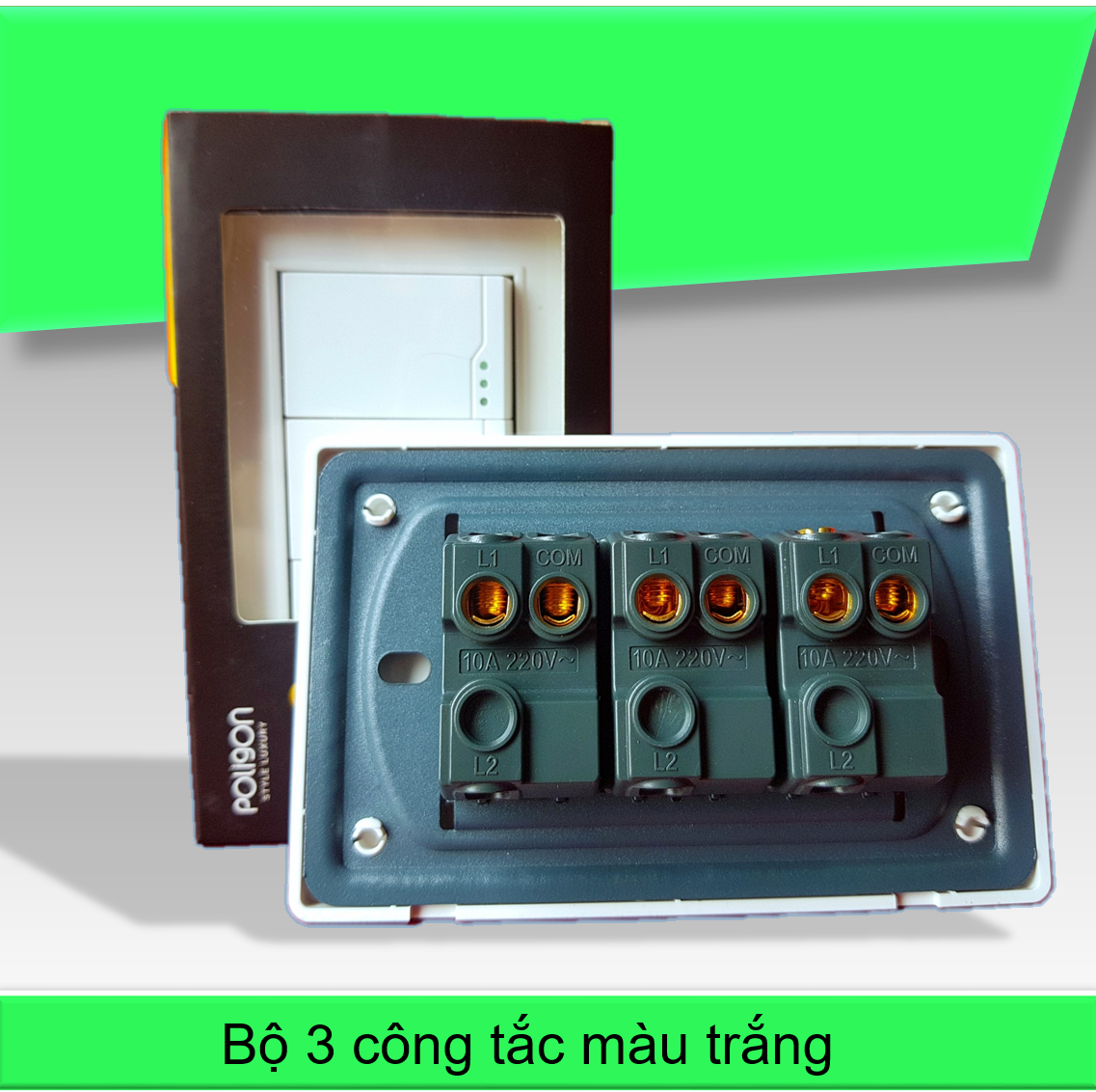 (GIÁ HỦY DIỆT) BỘ 3 CÔNG TẮC ĐIỆN  CHÍNH HÃNG