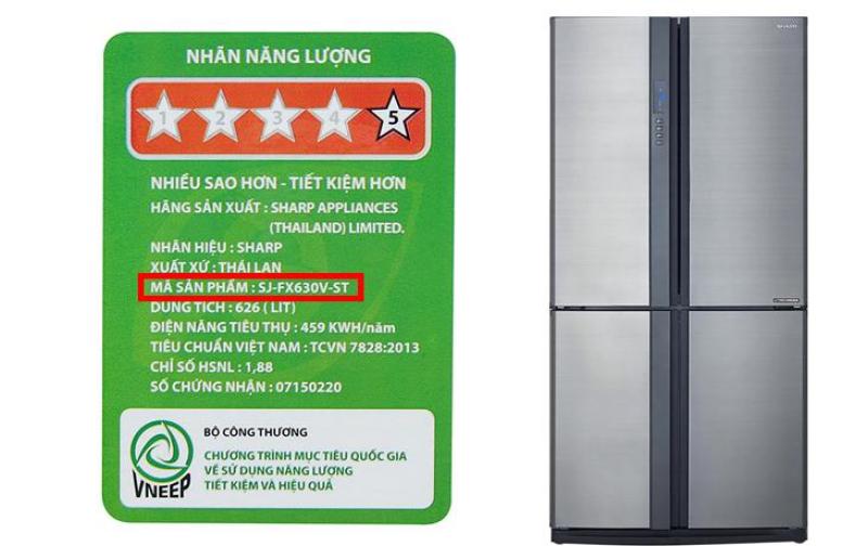 Tủ lạnh Sharp inverter 626 lít SJ-FX630V-ST 626 lít