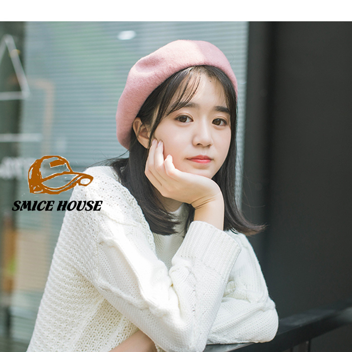 [HCM]MŨ NỒI BERET LEN LÔNG MỀM