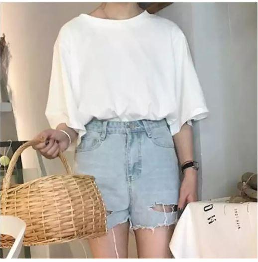 [HCM]áo thun nữ tay lỡ vải dày mịn thoáng mát