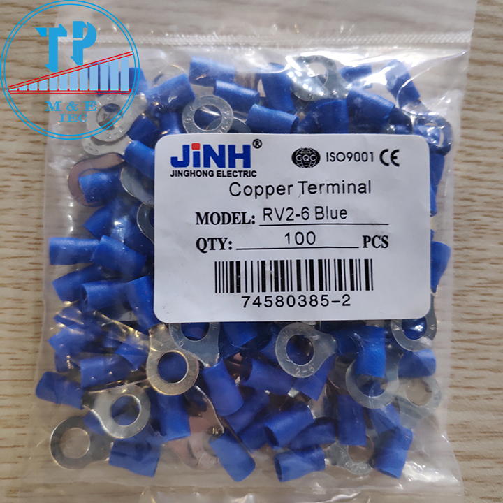 Đầu cos tròn phủ nhựa rv 1.25-4