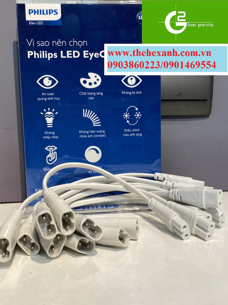 [HCM]Bộ 10 dây nối đèn T5 Philips ZCH086 CCPA