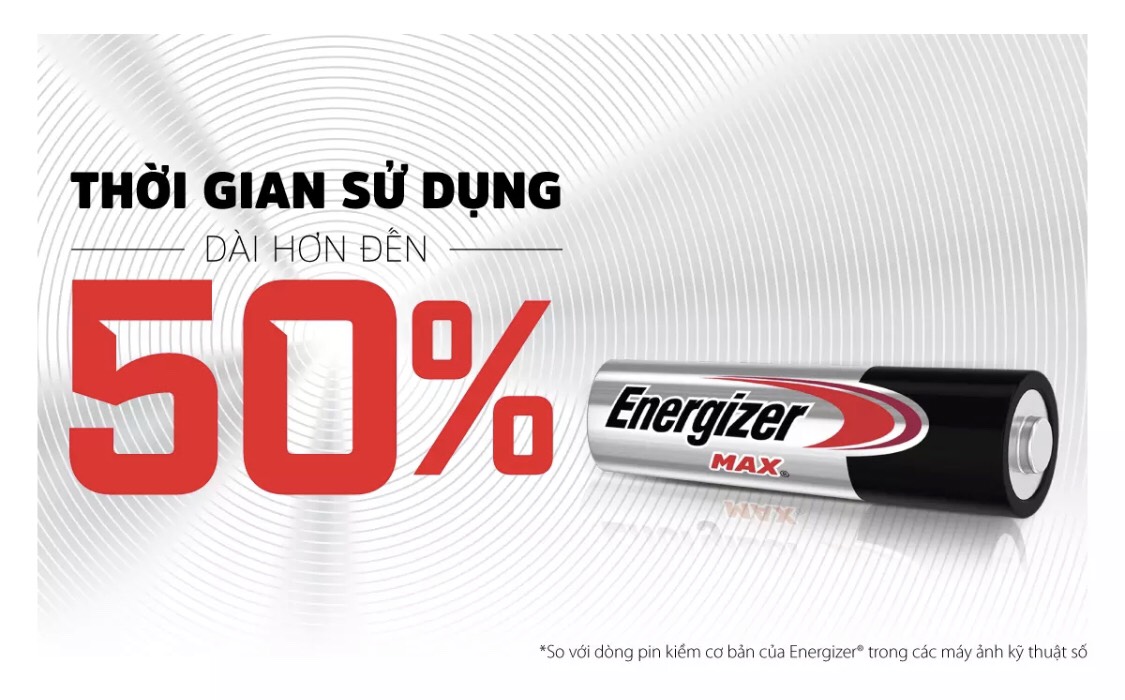 [HCM]Pin Energizer Alkaline Max AAA E92 4 tặng 2