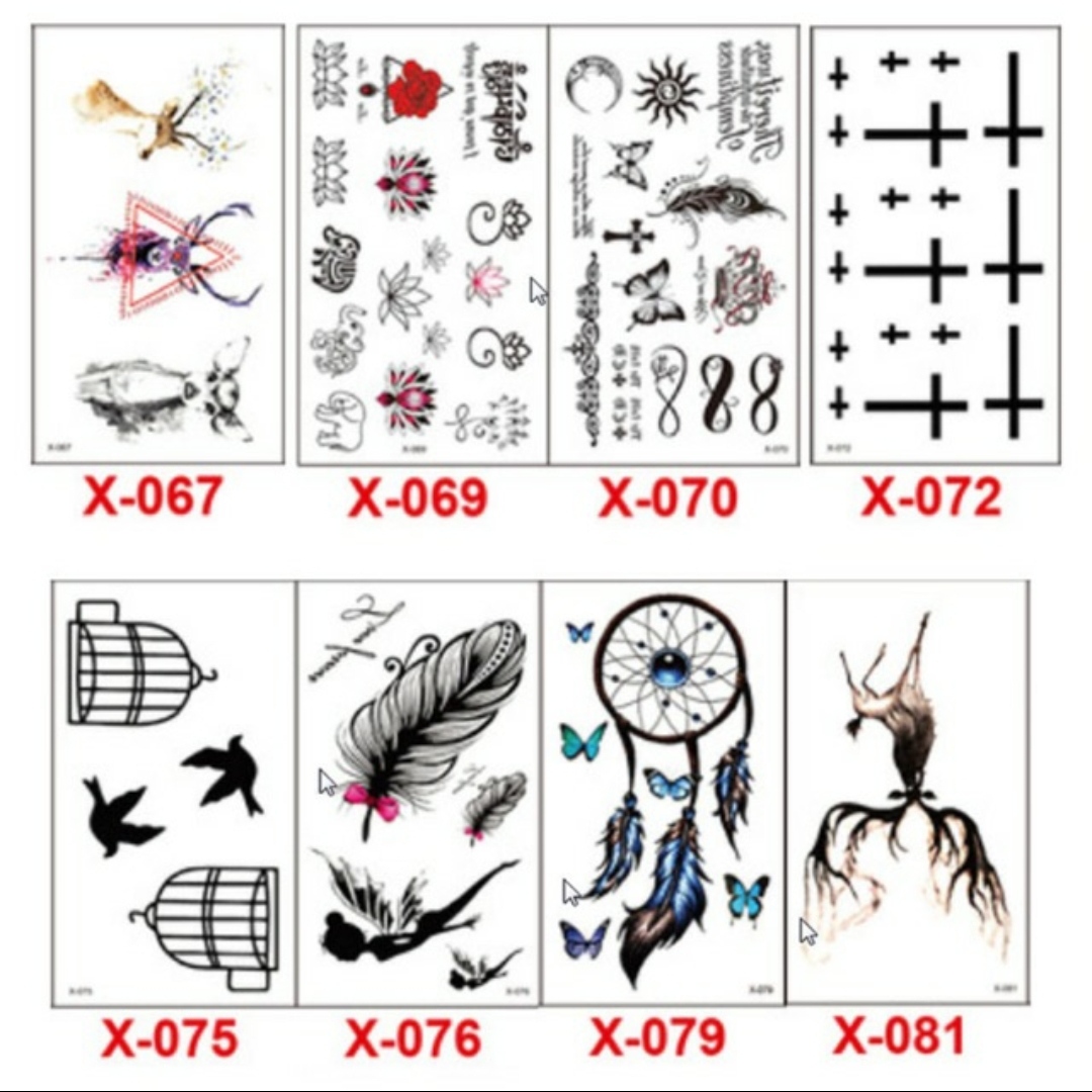 Hình Xăm Dán Mini Tattoo Chống Thấm Nước Phong Cách Hàn Quốc Hình xăm dán mini hóa trang Halloween