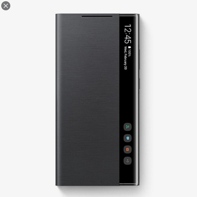Bao Da Clear View Cover Dành Cho Samsung Note 20 ULtra - Đen