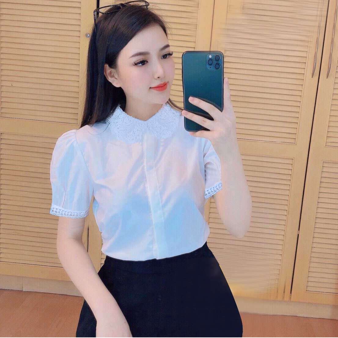Áo sơ mi nữ cộc tay