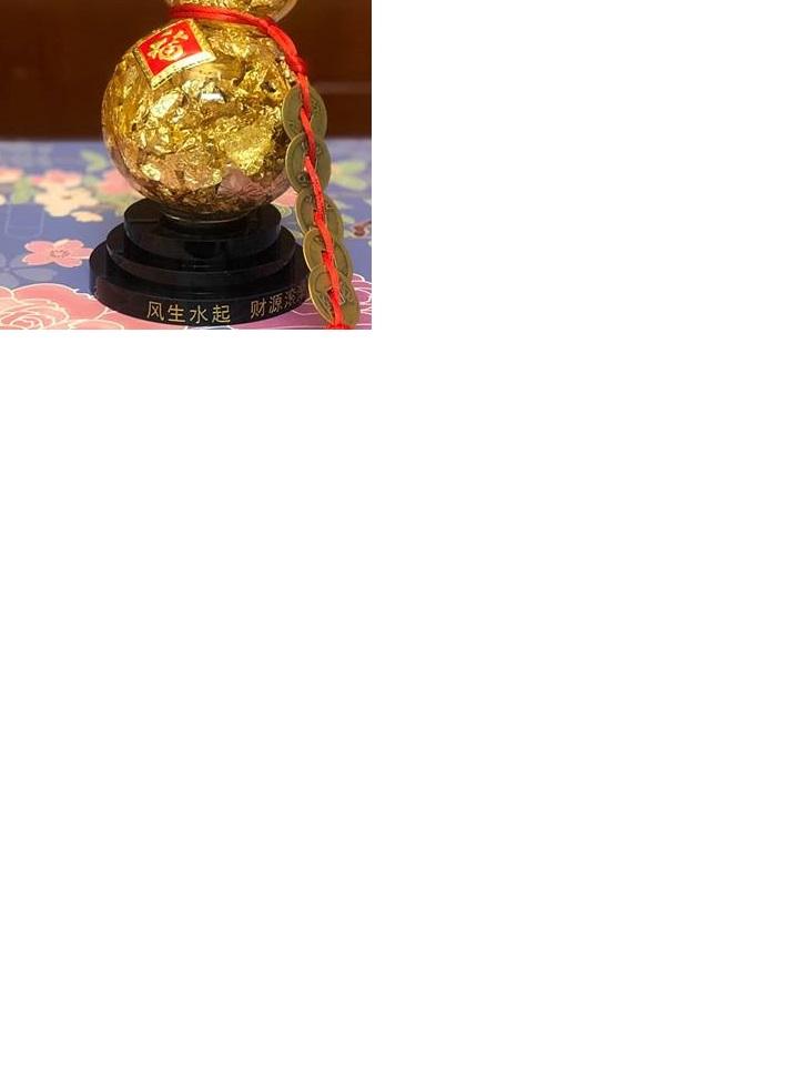 [Phong thủy] Hồ lô vàng cao 18 cm
