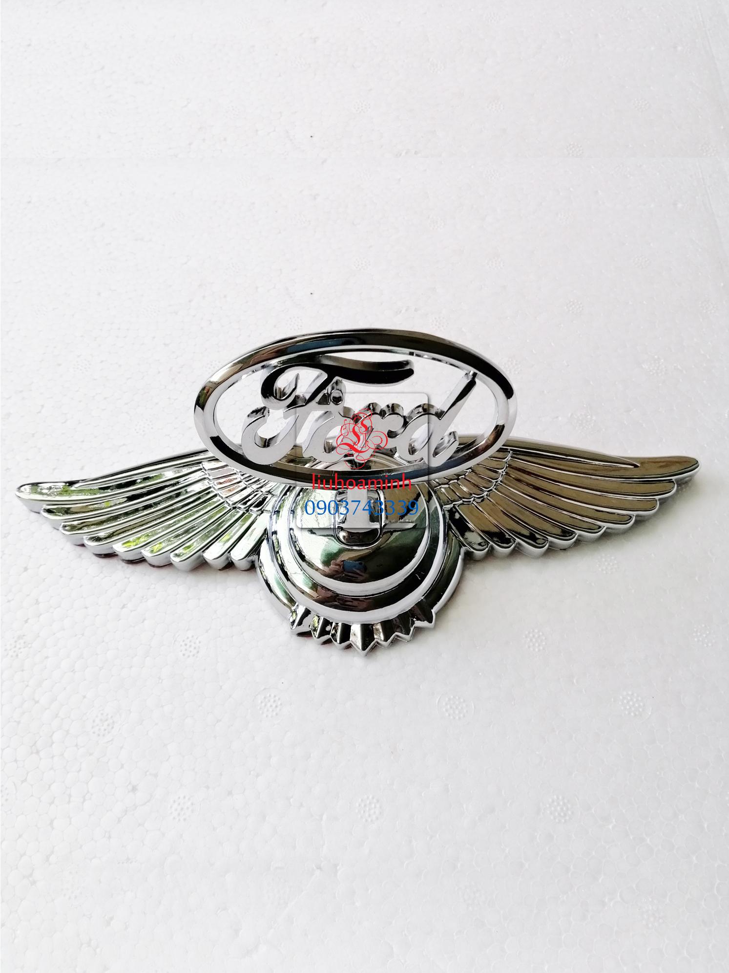 Logo cánh chim 3D Ford (đứng)