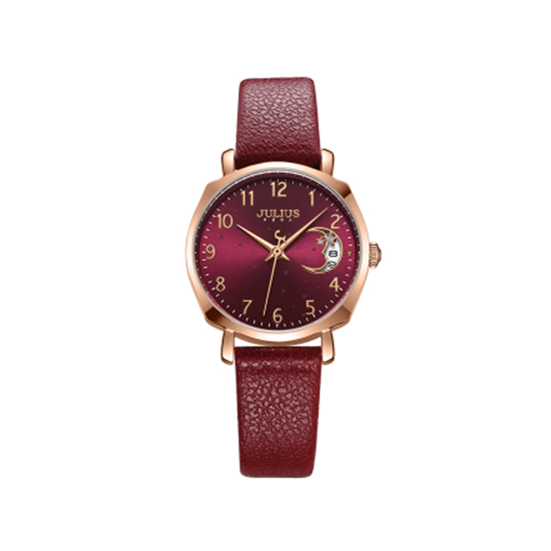 Đồng hồ julius Hàn Quốc JA-1211 dây da có lịch