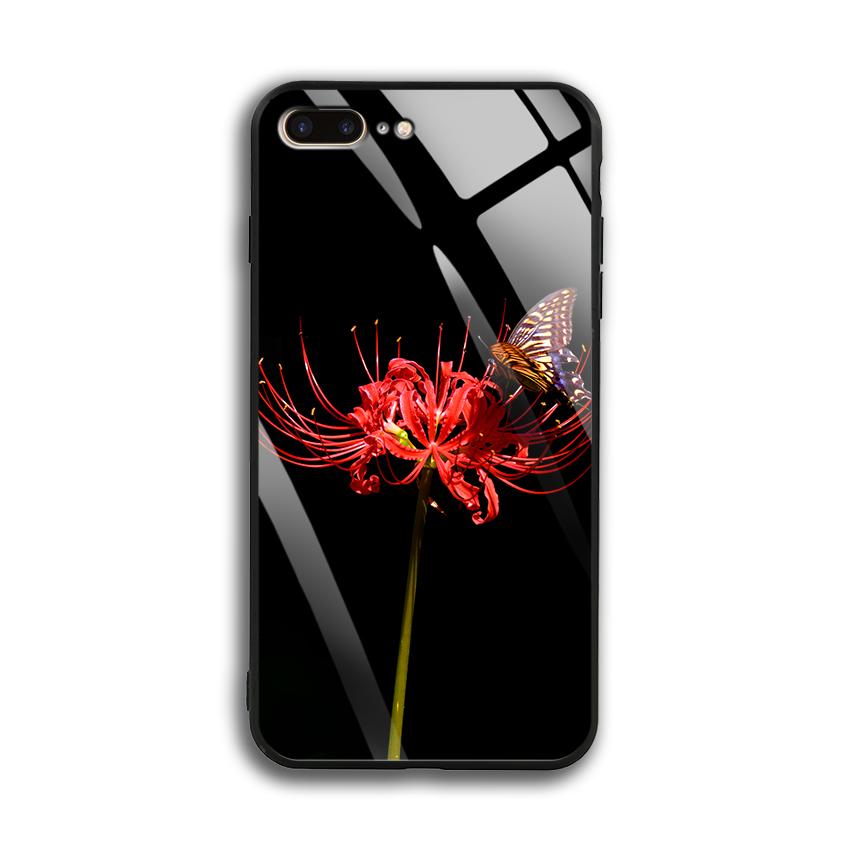 Ốp Lưng Hoa Bỉ Ngạn cho Iphone 7 Plus / 8 Plus - mặt Kính Cường Lực - 03004 0596 HOABINGAN07