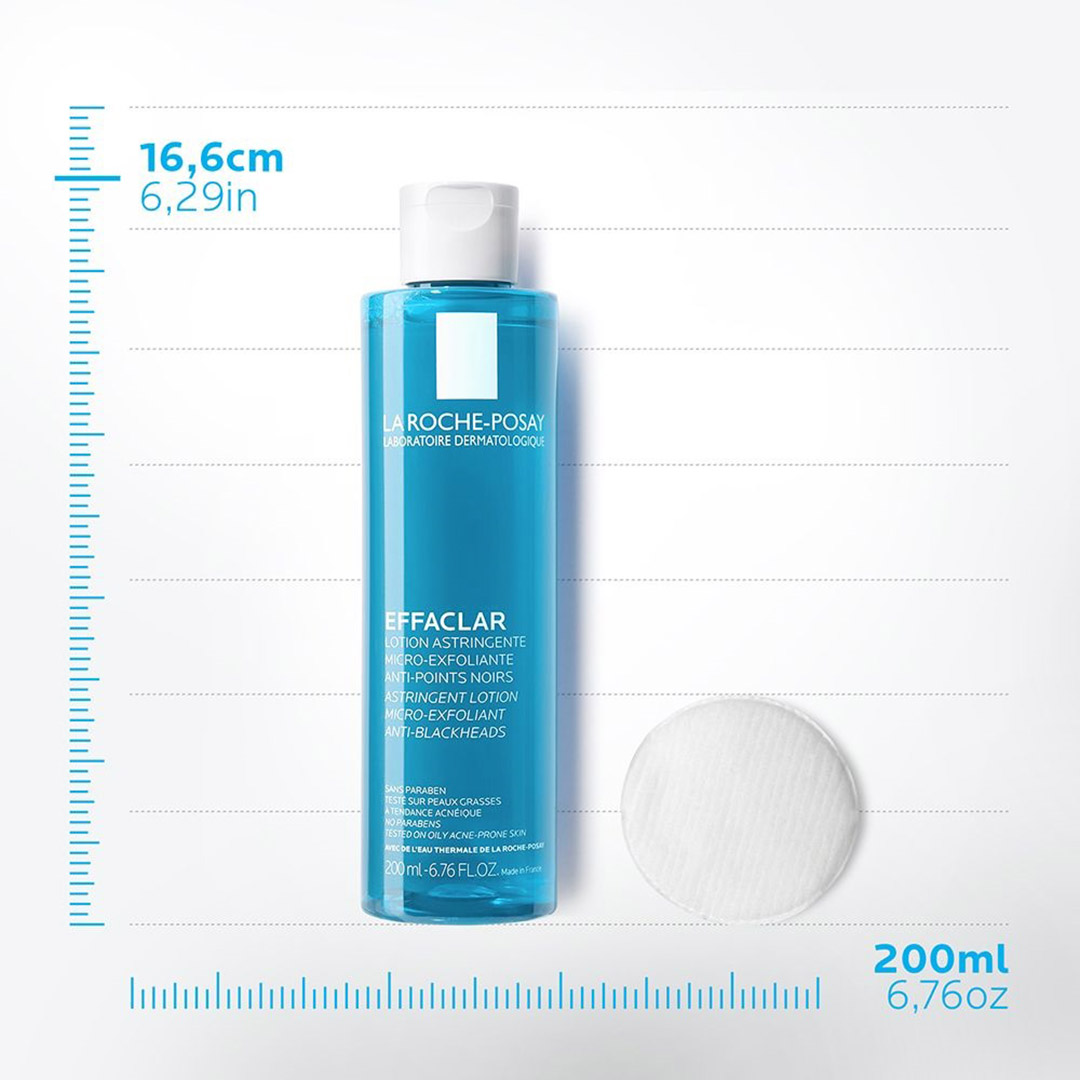 Nước Hoa Hồng La Roche Posay Cho Da Dầu Mụn Effaclar Astringent Micro Exfoliating Lotion 200ml