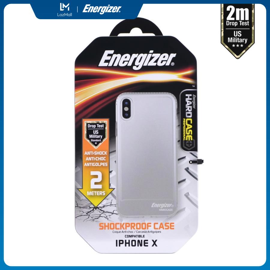 Ốp lưng trong Energizer chống sốc 2m cho iPhoneX - ENCOSPIP8TR