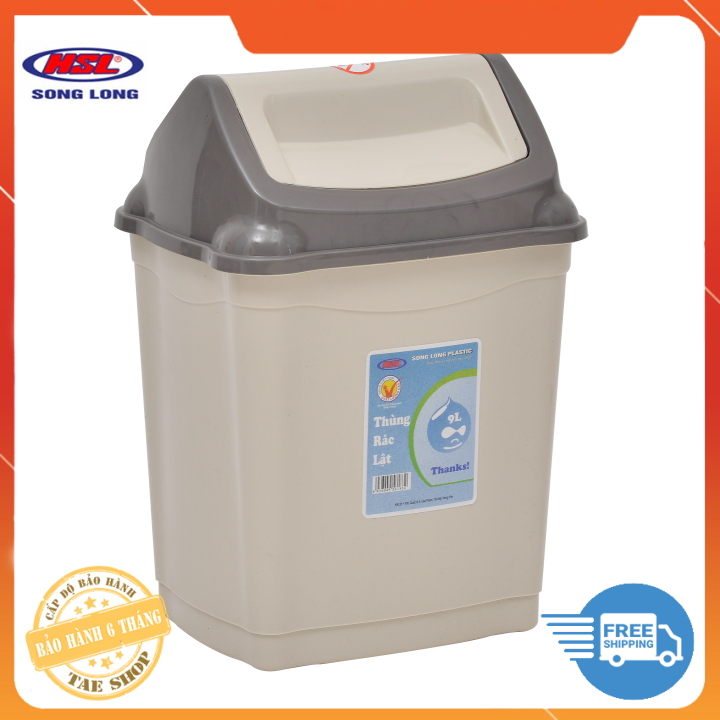 Thùng rác lật song long - 16l