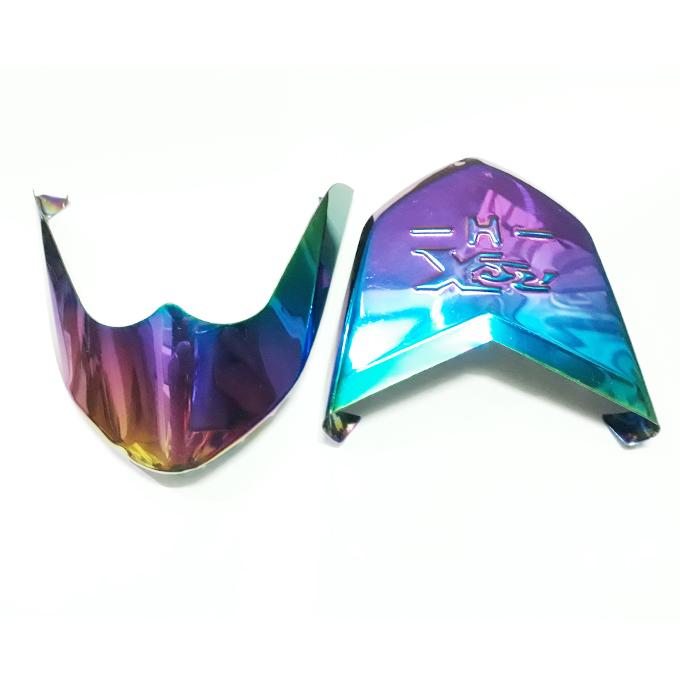 Bọc mõm trước và đuôi xe máy wave RSX 7 màu và màu trắng inox xe máy, phụ kiện xe máy ốp dè đầu, đuôi ( giá 1 cặp)