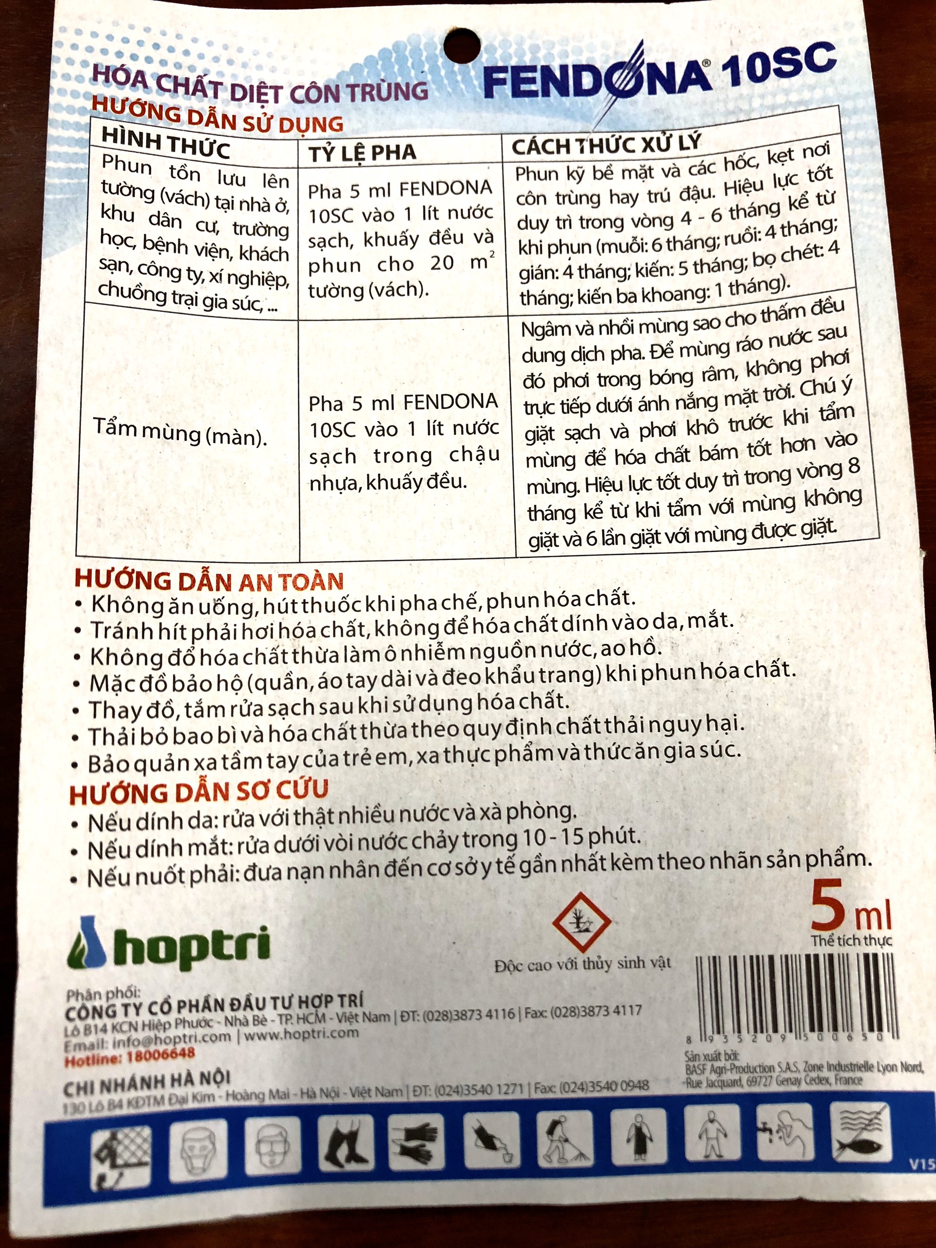 Thuốc xịt muỗi Fendona 10SC