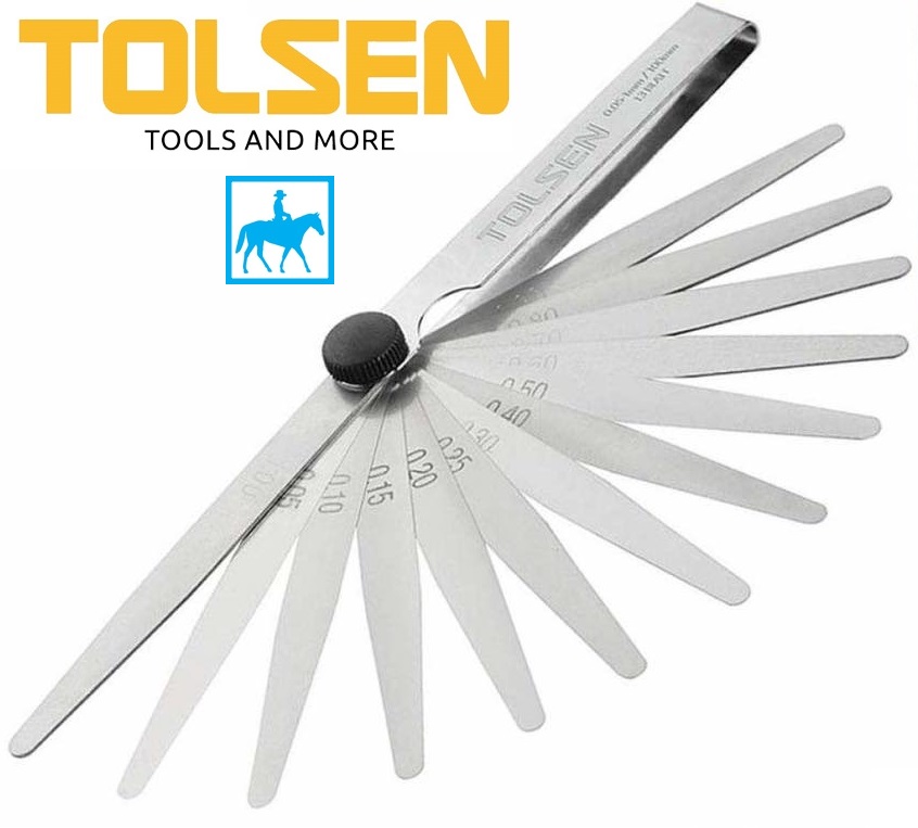 Bộ thước 13 lá 0.05mm 1.00mm feeler gauges 13 blatt tolsen 35044