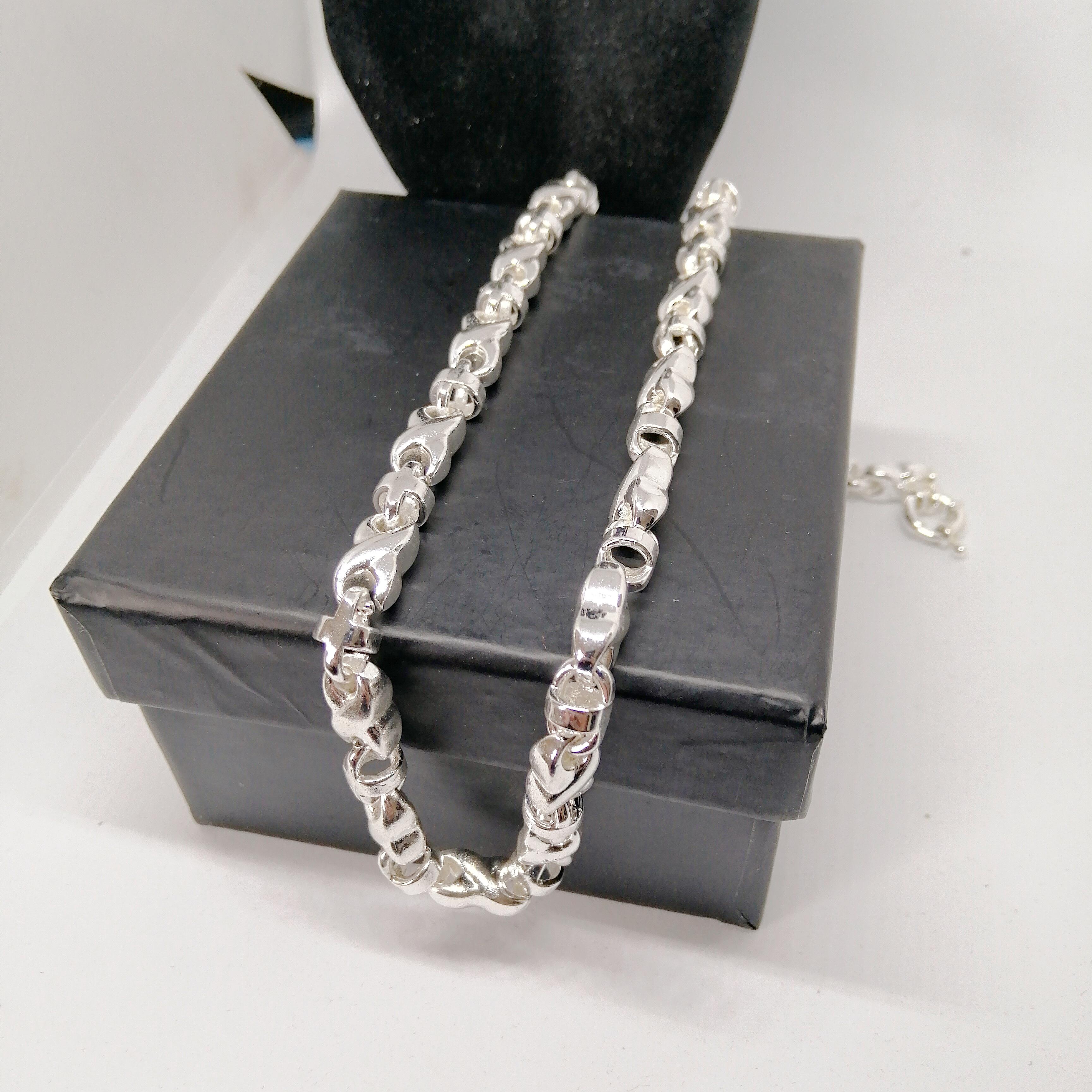 Dây Chuyền Nam Bạc Thái, Vòng Cổ Nam Bạc Ý 925, Dây Chuyền Nam Đẹp MS01 (Màu Bạc)