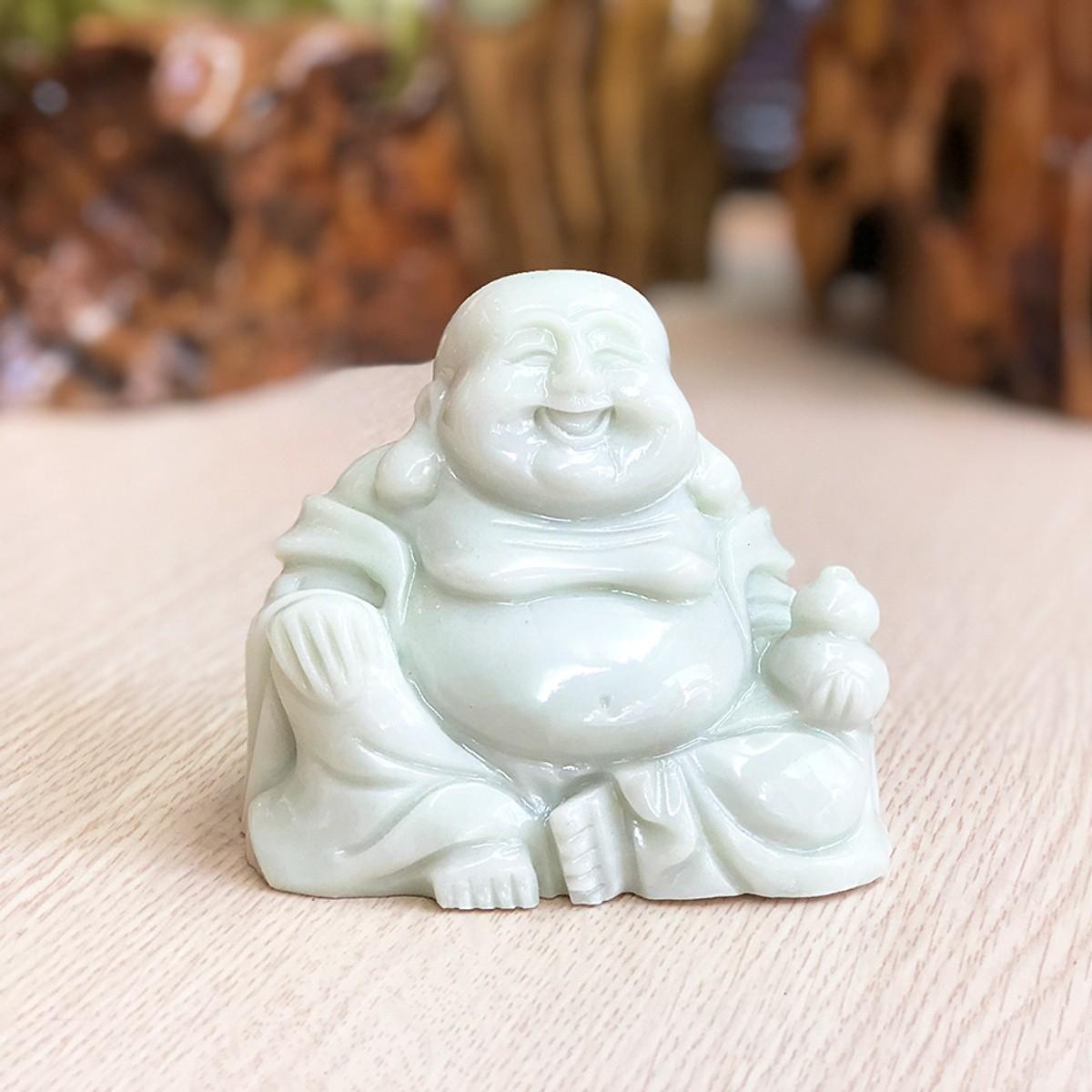 Tượng Phật Di Lặc đá tự nhiên 10cm