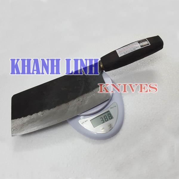 Dao nhà bếp Khánh Linh - Đa Sỹ: Dao phở chặt cán đen (dao chặt gà, xương) NHÍP 100% - DN09