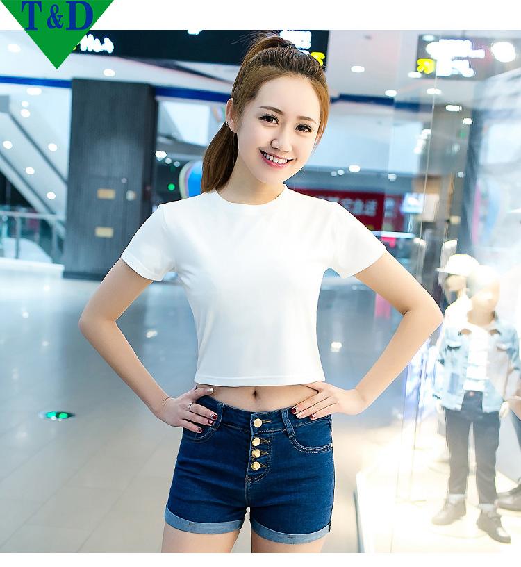 Áo croptop nữ tay ngắn