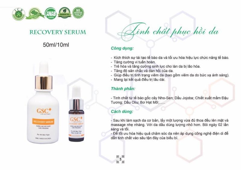Serum Tinh chất phục hồi GSC 50ml