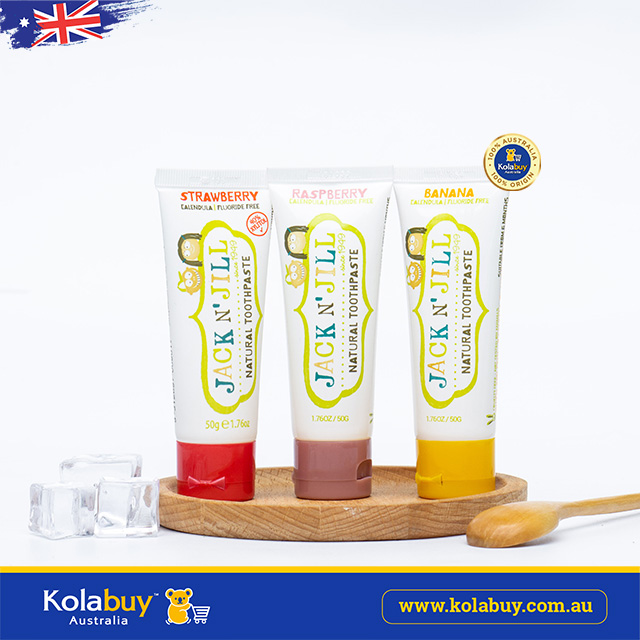 Kem đánh răng cho bé Úc Jack N Jill Natural Toothpaste 50g