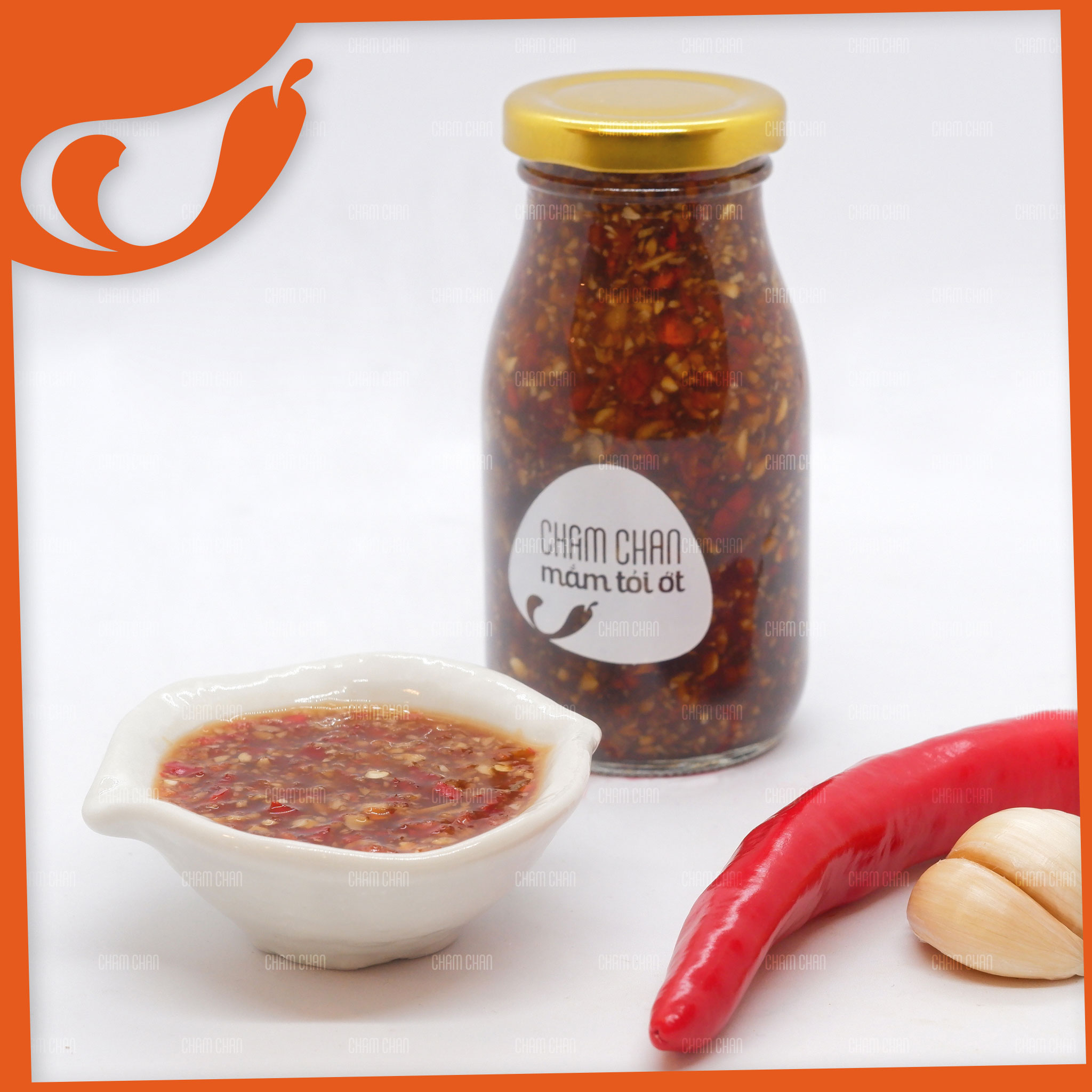 [HCM]Mắm Tỏi Ớt Chấm Chan - Chai 200ml (Đậm Đặc) / Cay Chút