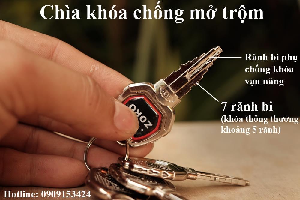 [HCM]Ổ KHÓA CHỐNG CẮT CHỐNG MỞ TRỘM - ZORO 1