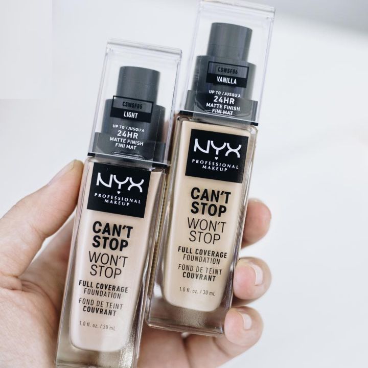 [HCM]Kem nền NYX Professional Makeup Can’t Stop Won’t Stop Full Coverage Foundation