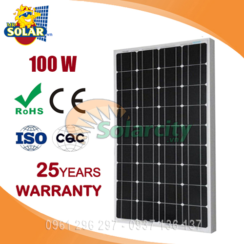 [HCM]Tấm Pin Năng Lượng Mặt Trời Mono 100W