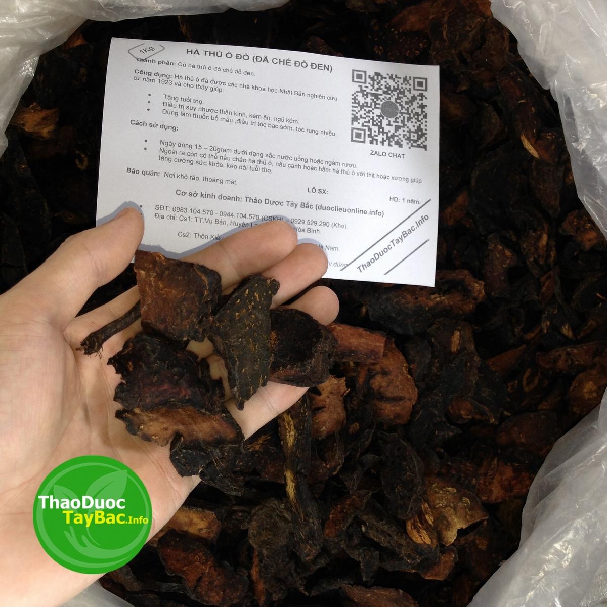 Hà Thủ Ô Đỏ Chế Đỗ Đen