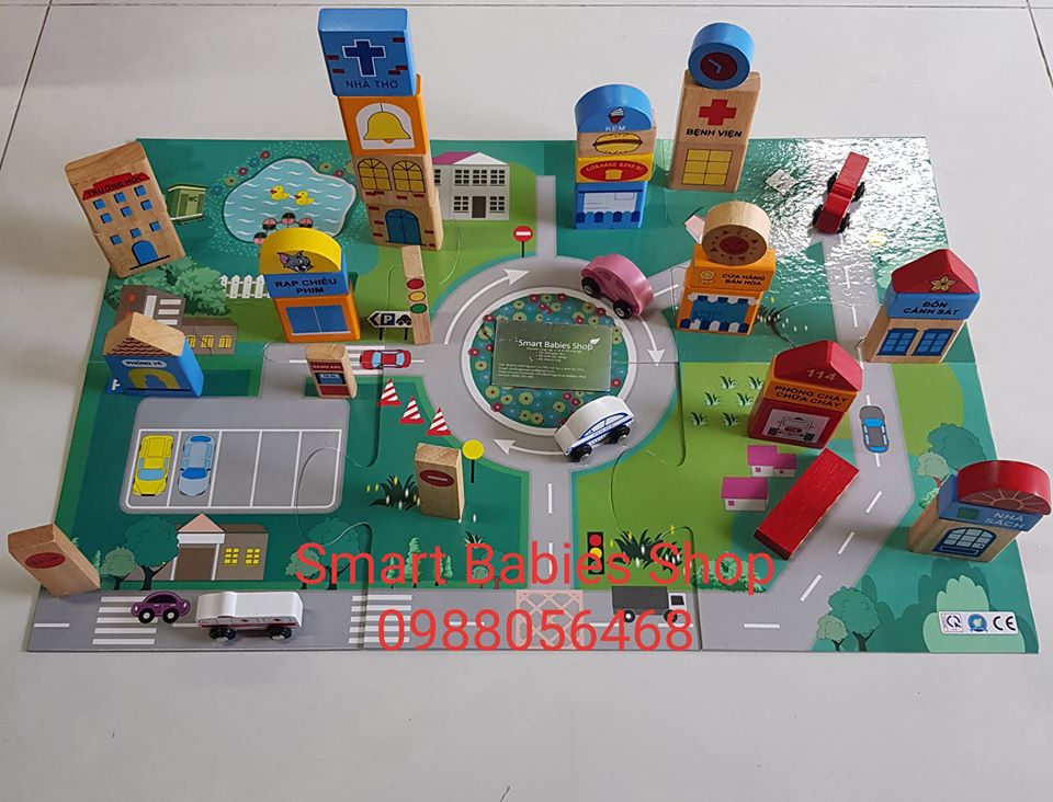 [HCM]Đồ chơi gỗ Winwintoys - Thành phố tương lai