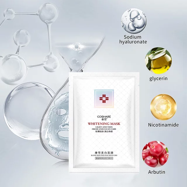 Combo sữa rửa mặt + 10 mặt nạ serum trắng da Coshare (Hàng nội địa Trung Quốc)