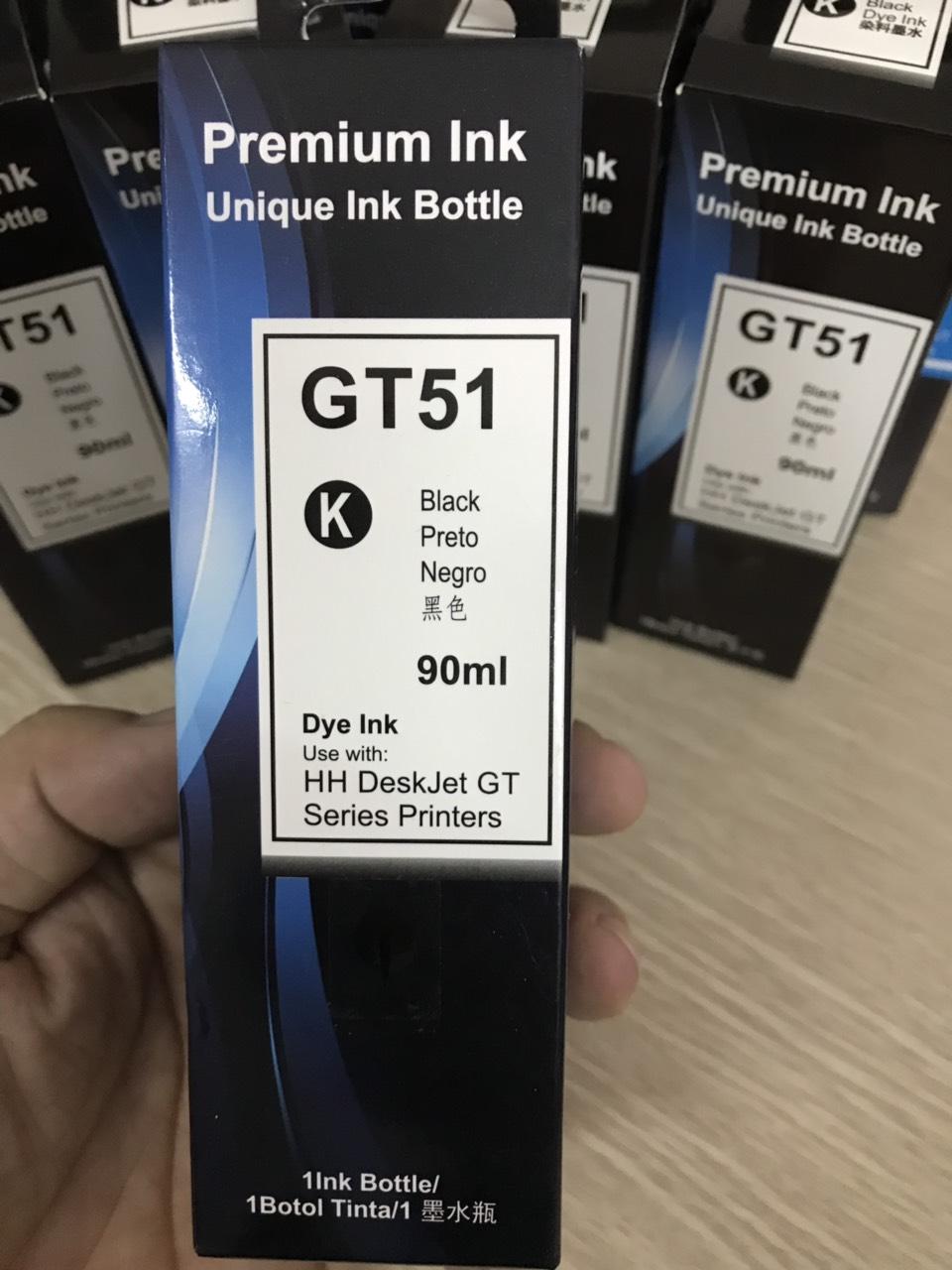Mực Đen GT51K sử dụng cho in phun HP  GT5810-5820- Deskjet 1115 hàng nhập khẩu