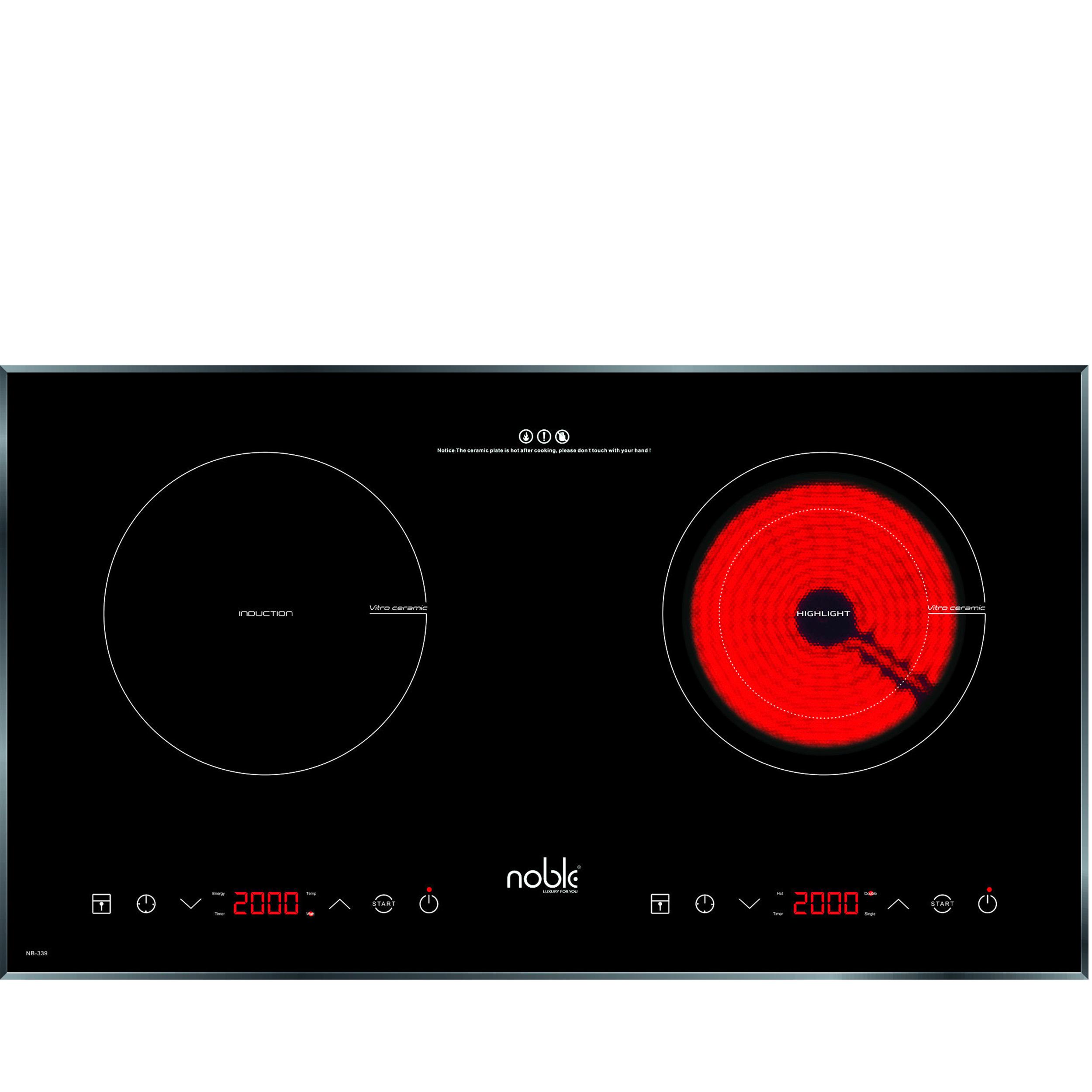 Bếp đôi lắp âm từ và hồng ngoại NOBLE NB-339