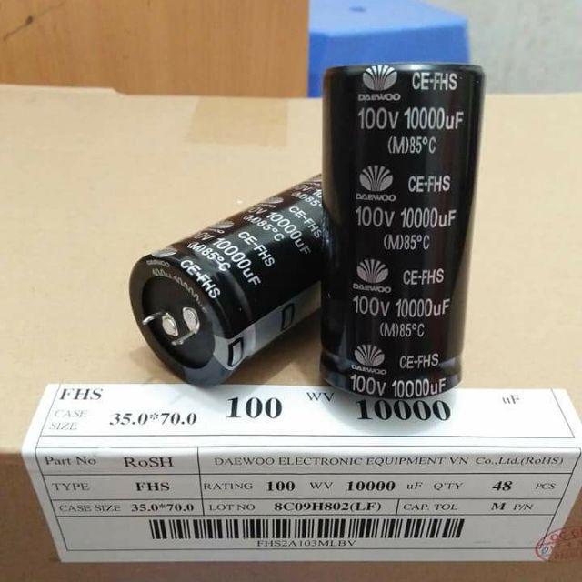Tụ Nguồn 100V 10000uF Daewoo hàn quốc