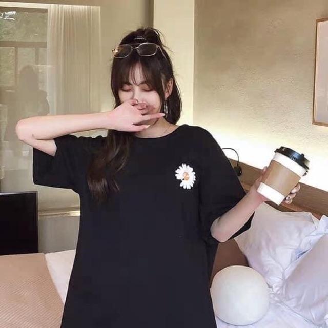 ÁO THUN NỮ HỌA CÚC UNISEX, FORM RỘNG